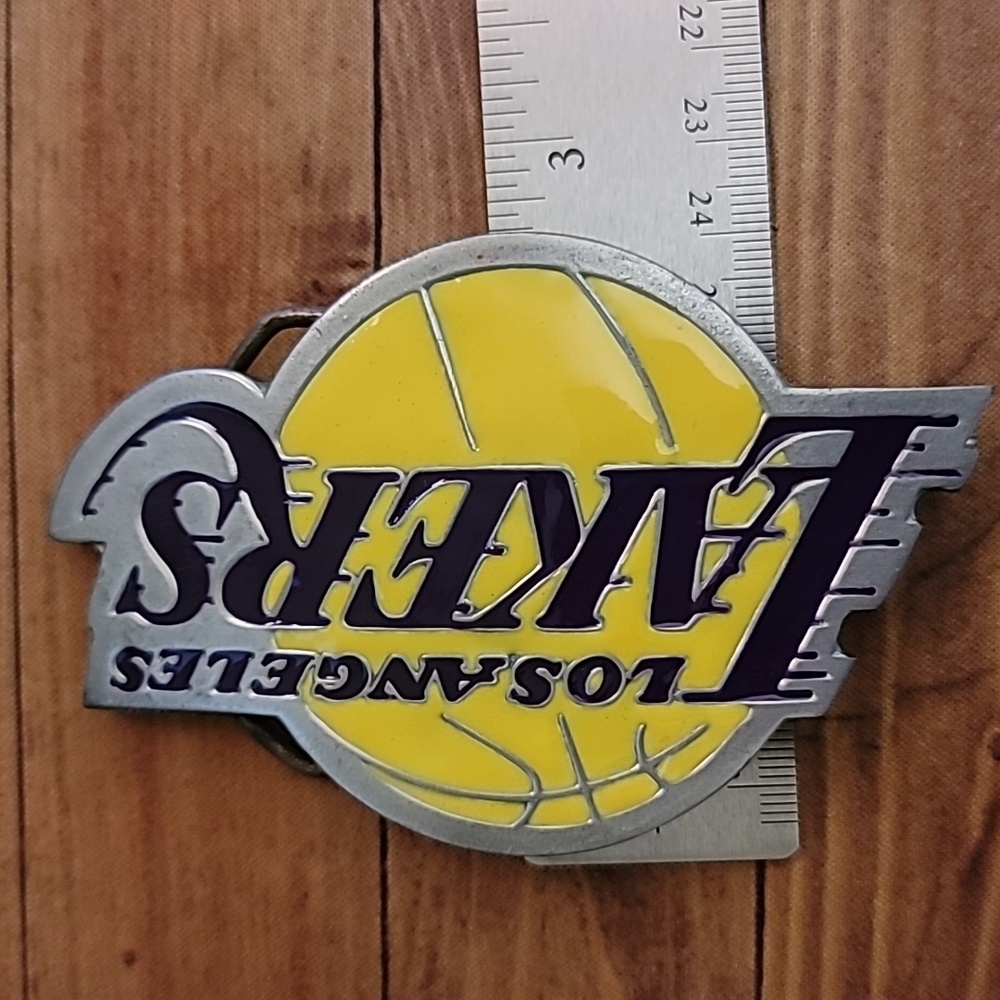 Los Angeles Lakers Belt Buckle NBA Basketball Logo Official License 2004 - Picture 6 of 7
